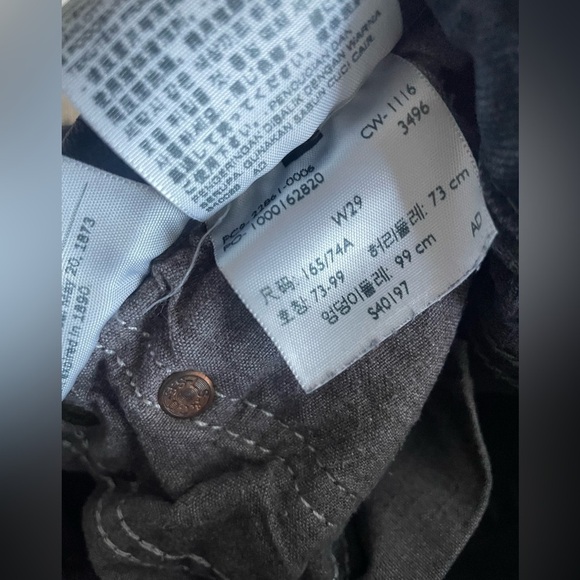 Levi’s 90s Gray/ Purple Wash High Rise Raw Hem Jeans Size 29 - Picture 8 of 14